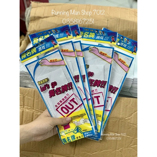 Bảng tên , Bảng Tên running man, hàng chuẩn running man