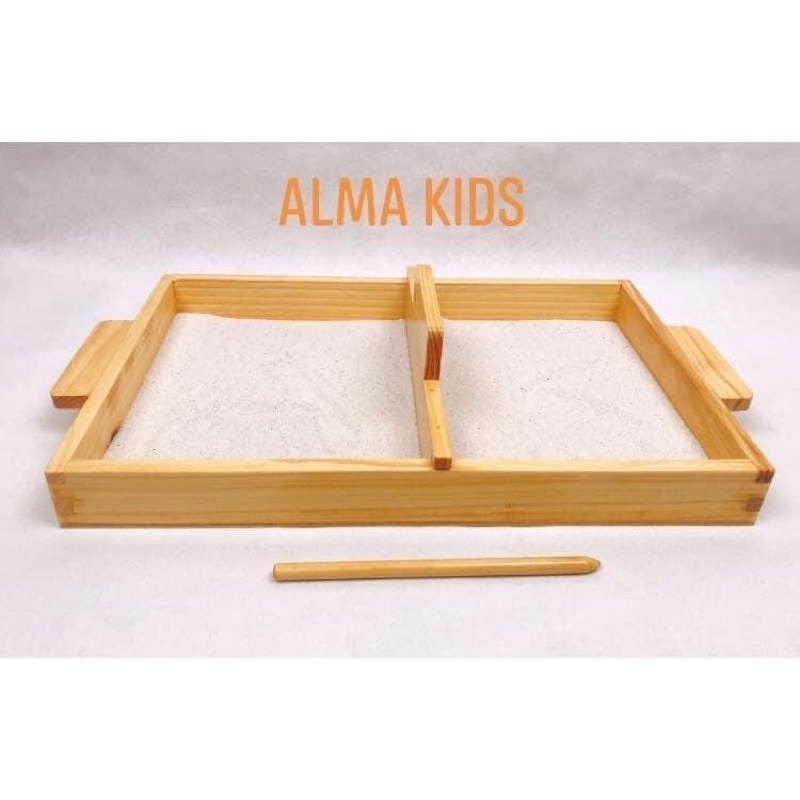 Khay Cát Tập Viết Tập Vẽ Đồ Chơi Giáo Dục Sớm Giáo Cụ Montessori Cho Bé