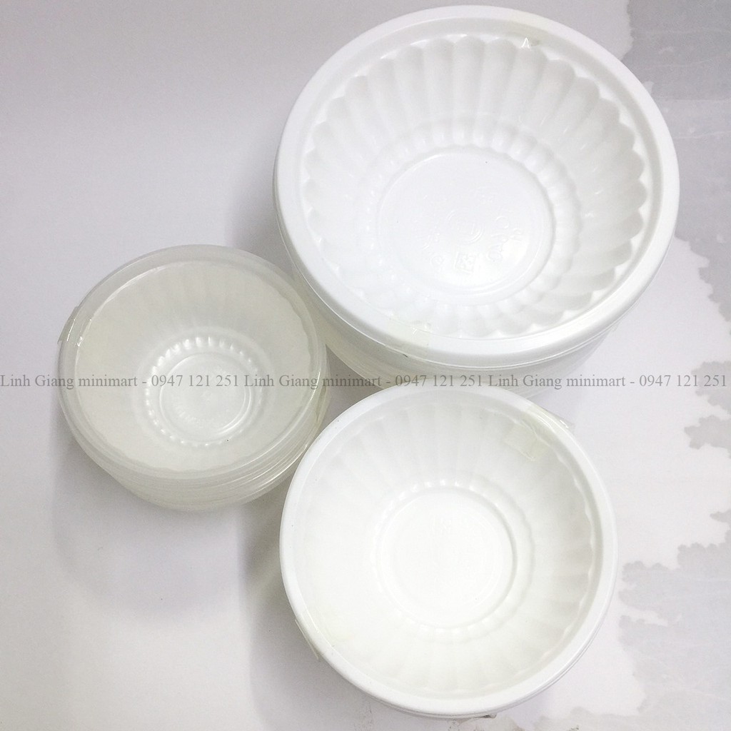 10 Bát Nhựa Ăn 1 Lần Bát Nhựa Du Lịch Bát Giấy Dùng 1 Lần