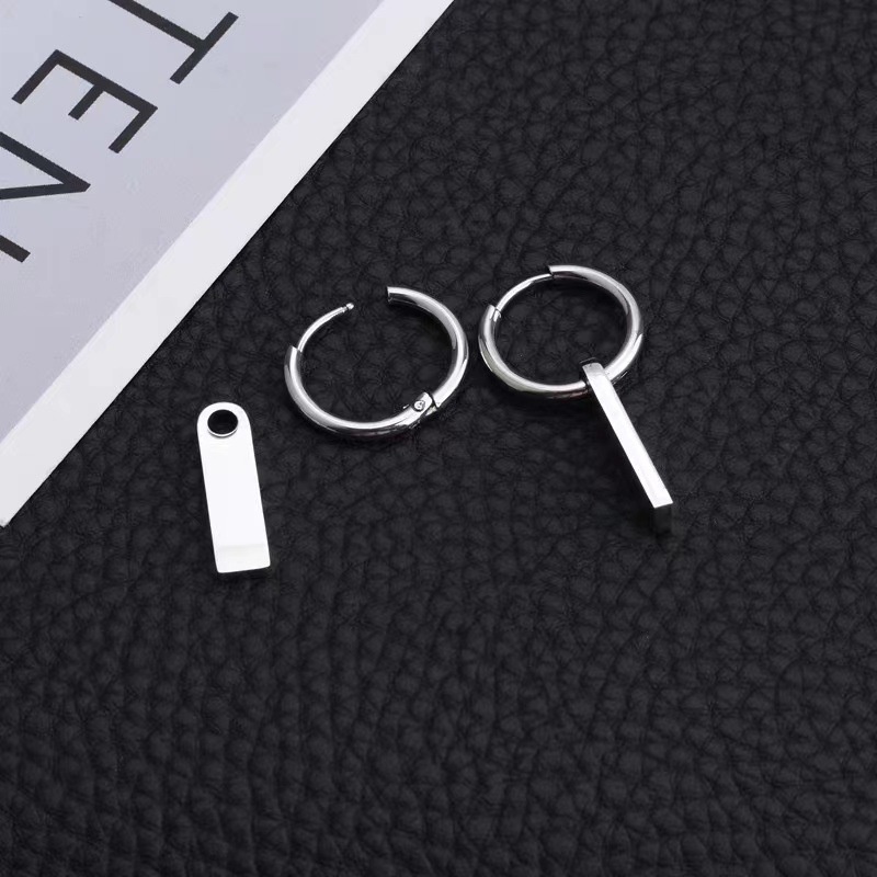 Khuyên Tai Kim Loại Dài Cơ Bản Đơn Giản Cho Nam Và Nữ