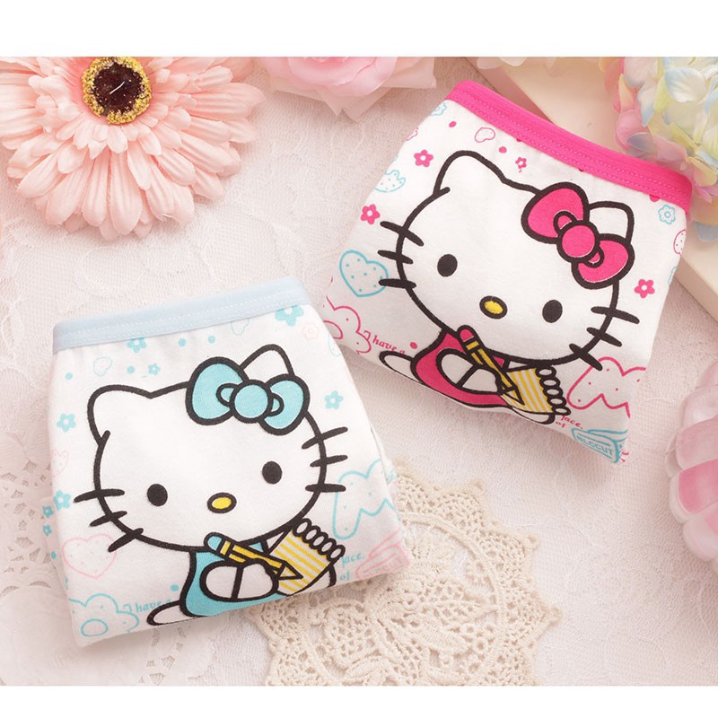 Set 3 quần lót in hình mèo kitty dễ thương cho bé gái