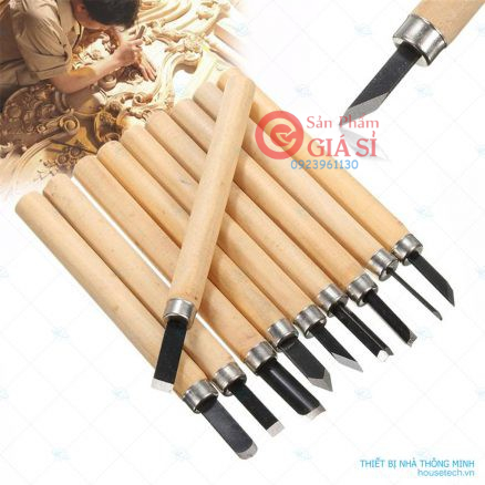 Bộ 10 dao khắc đục tiện gỗ HT285-10 ❤️freeship❤️