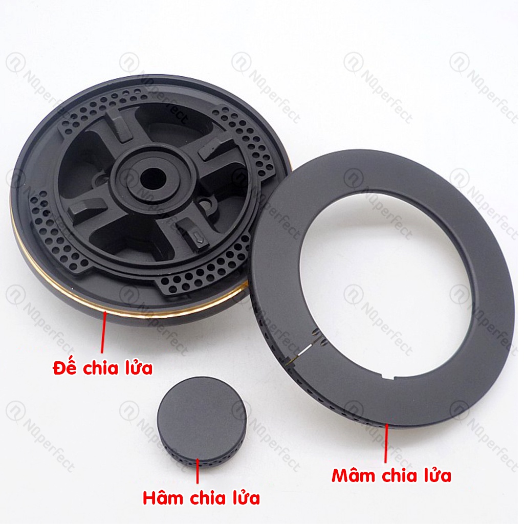 Đầu đốt chia lửa bếp gas âm chính hãng Electrolux EGT7427CK / EGT9427CK / EGT9437CK / EGG7438CK.. ( mã HS019A / HS052A )