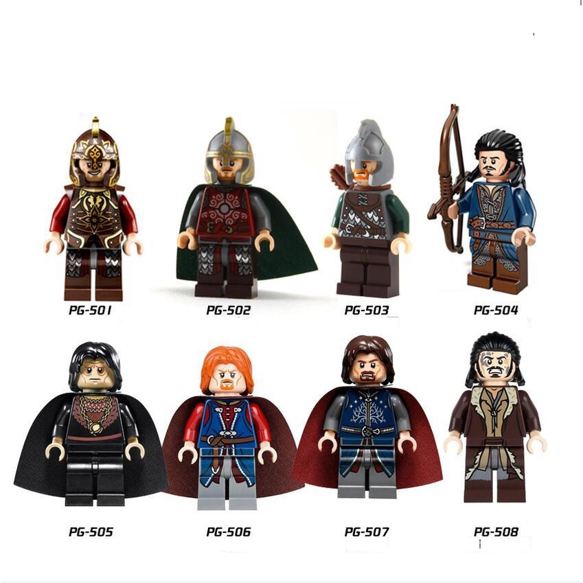 Minifigures Các Mẫu Nhân Vật Đức Vua - Aragon Tộc Người Rohan Trong Chúa Tể Những Chiếc Nhẫn PG8031