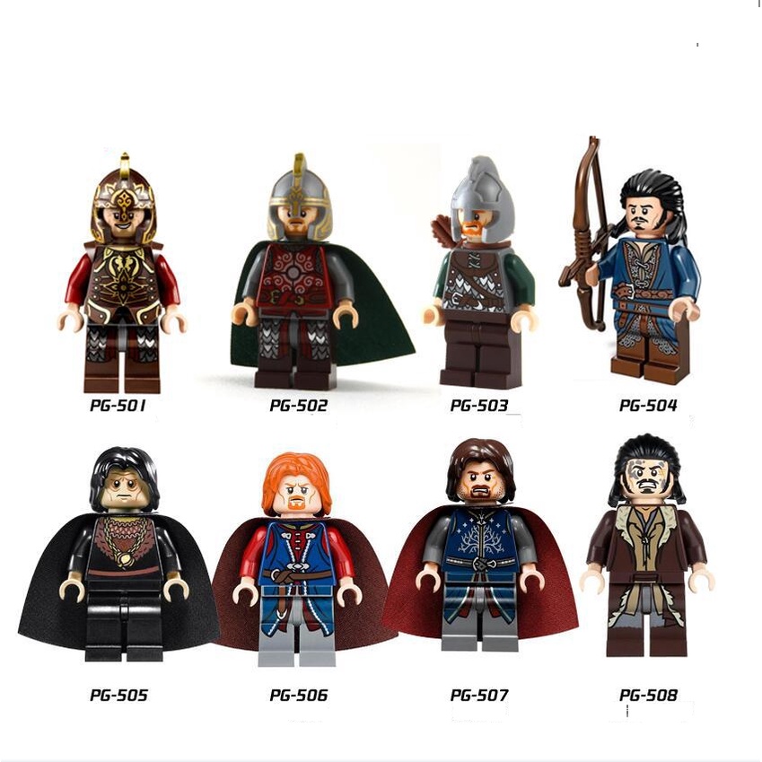 Lego Minifigures Các Mẫu Nhân Vật Đức Vua - Aragon Tộc Người Rohan Trong Chúa Tể Những Chiếc Nhẫn PG8031