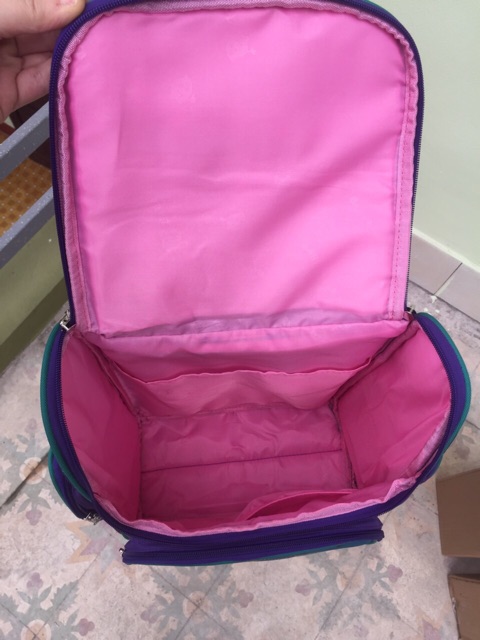 Cặp cho bé tiểu học SM baby - Mẫu cú tím HÌNH CHỤP THẬT