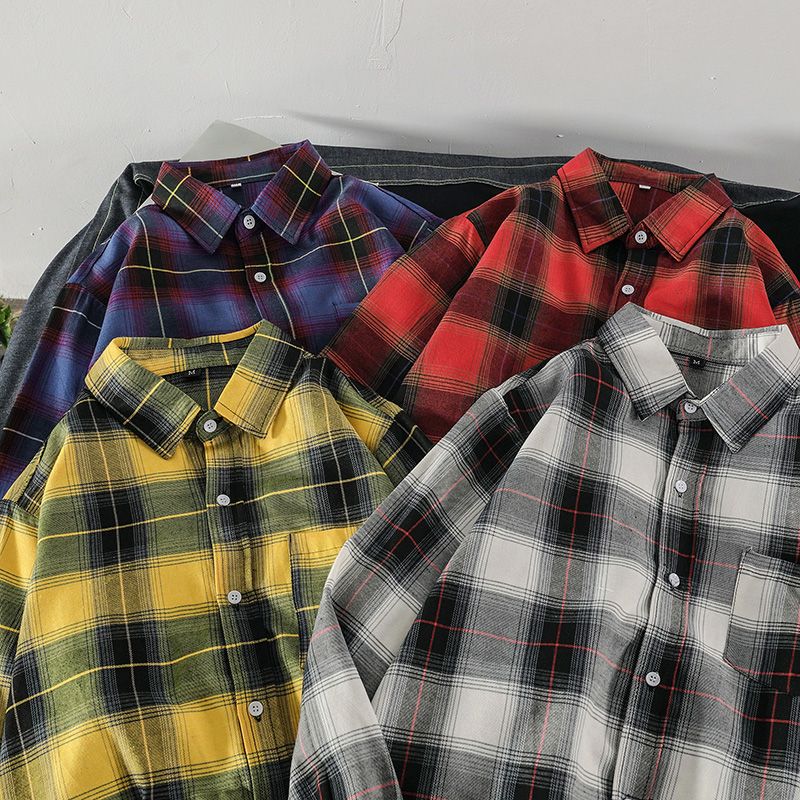 Áo Sơ Mi Ca Rô Dài Tay Năng Động Thời Trang Cho Nam