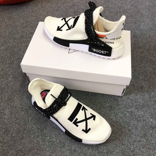 giày human v2 off white đen trắng