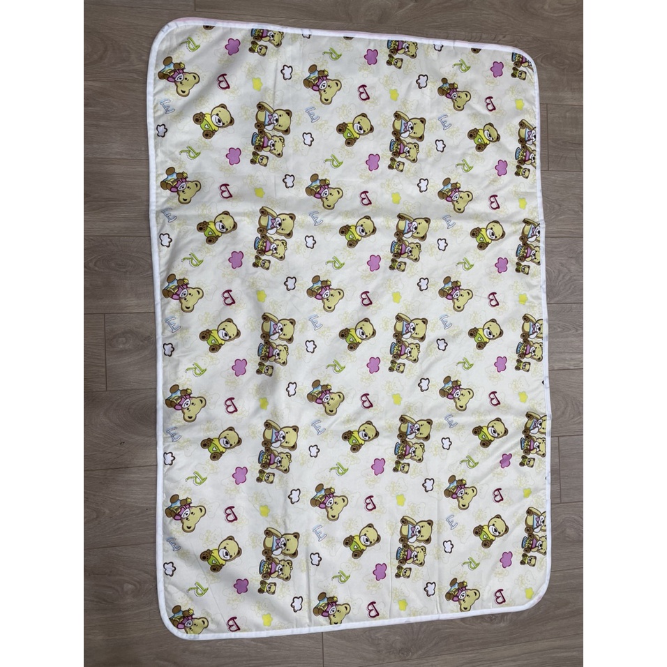 Miếng lót chống thấm sợi cotton in hình cho bé 80*1,2m