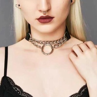 Vòng Cổ Choker Da Pu Phong Cách Gothic