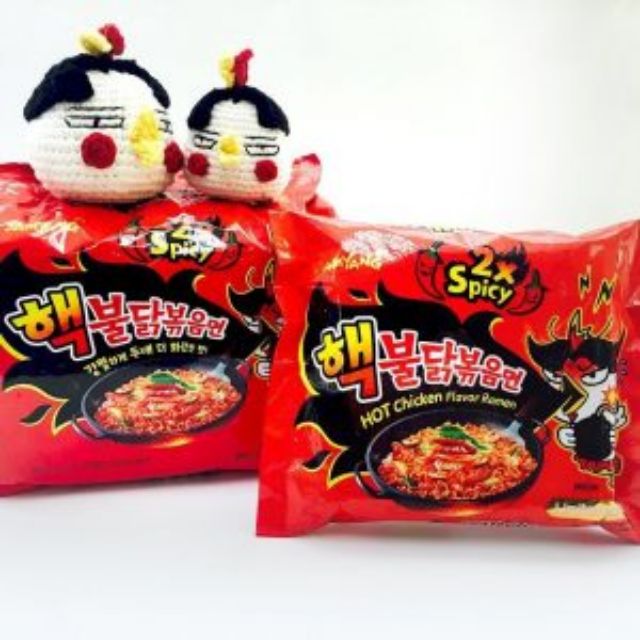 Bịch 5 gói mỳ gà siêu cay 2x Spicy Samyang hàn quốc 700gr