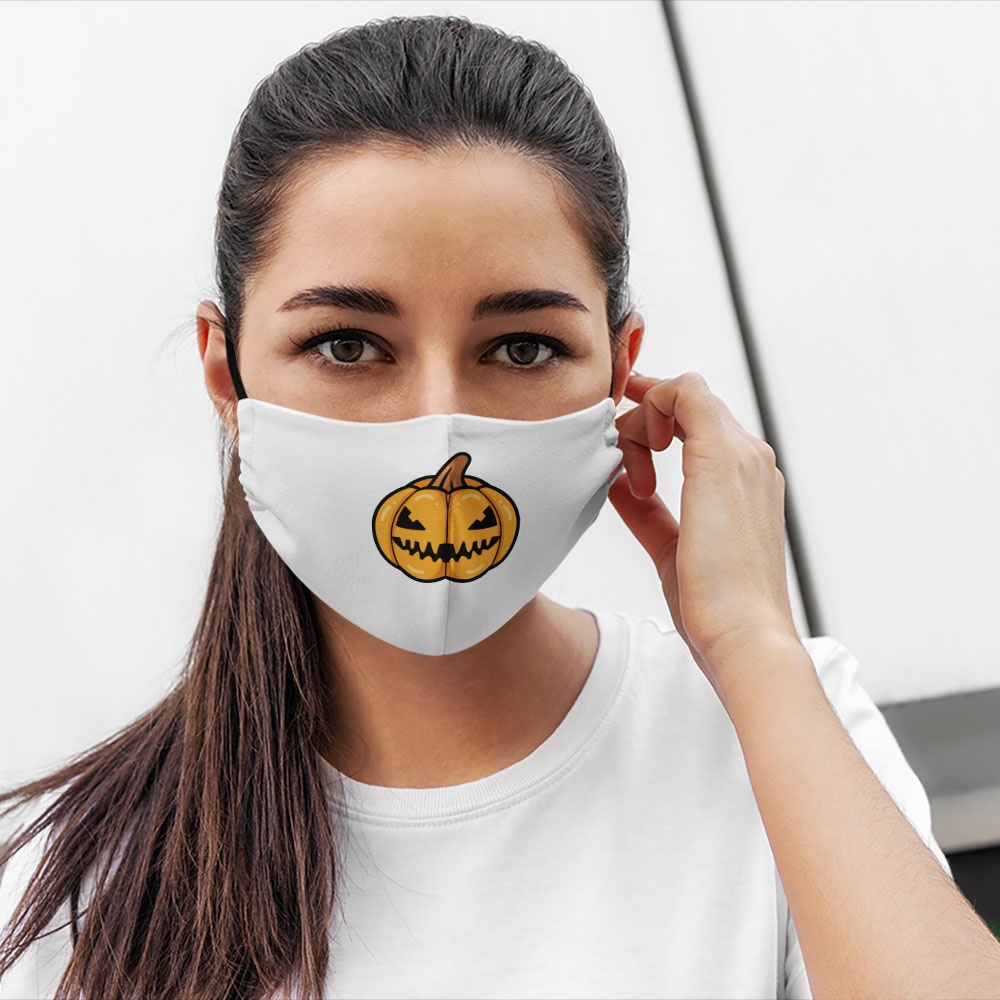 Khẩu trang nam nữ đẹp Pumpkin_3165 CARTWELL chất liệu vải mềm 2 lớp phòng dịch bệnh lọc không khí kháng khuẩn