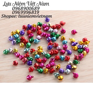 Phụ kiện chuông lục lạc tròn nhỏ len ken làm vòng tay handmade dễ thương - túi 20 cái - 6mm