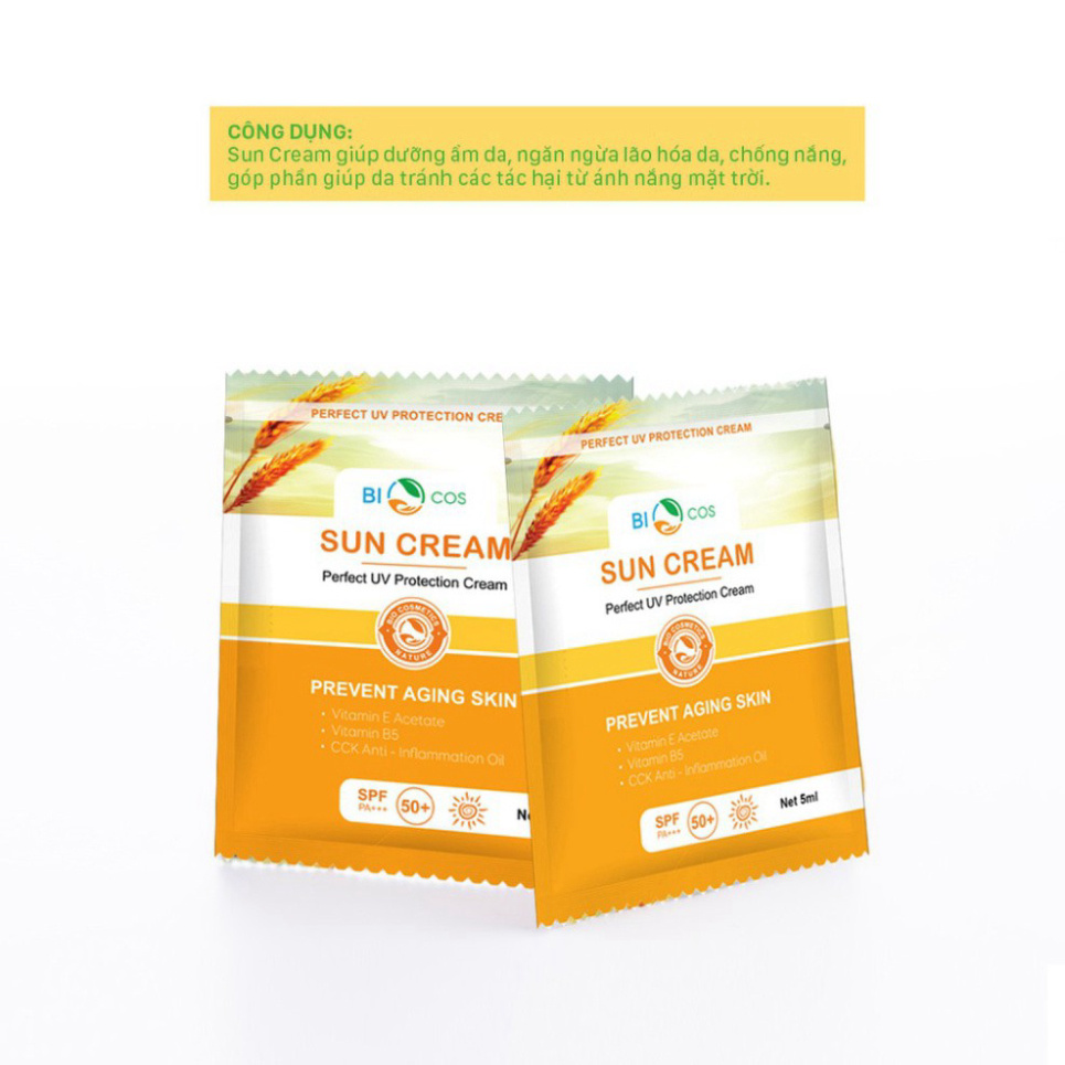 Kem Chống Nắng BioCos Sun Cream (Gói 5ml) | BigBuy360 - bigbuy360.vn