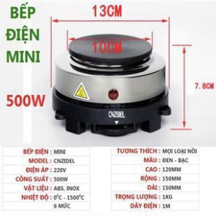 💥Bảo Hành 12 Tháng💥Bếp Điện Từ MINI 500W Nhật Bản Đun sôi siêu nhanh, Dễ dàng vệ sinh, Gọn nhẹ khi mang theo