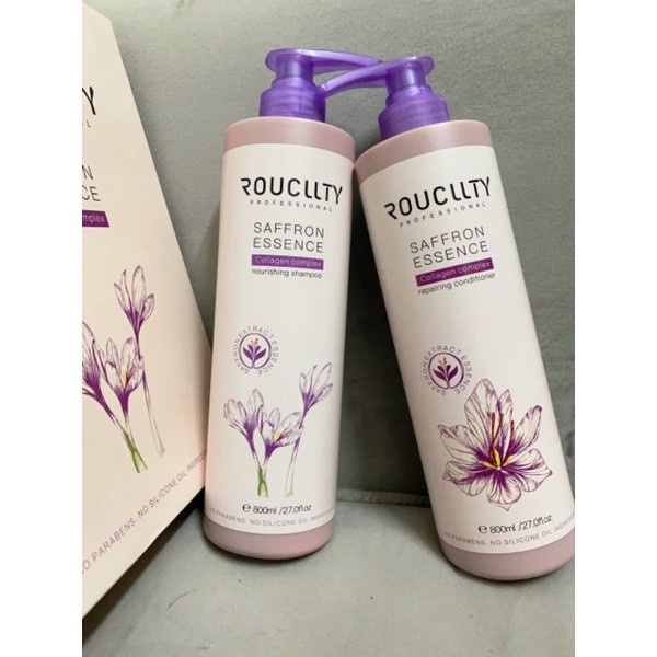 Dầu Gội Thảo Dược ROUCLLTY Saffron Essence Nhụy Hoa Nghệ Tây Phục Hồi Tóc, Tái Sinh Tóc Hư Tổn Cao Cấp chính hãng Sury