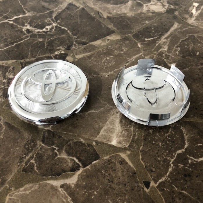 Sản Phẩm Logo chụp mâm, ốp lazang bánh xe ô tô Toyota đường kính 68mm .