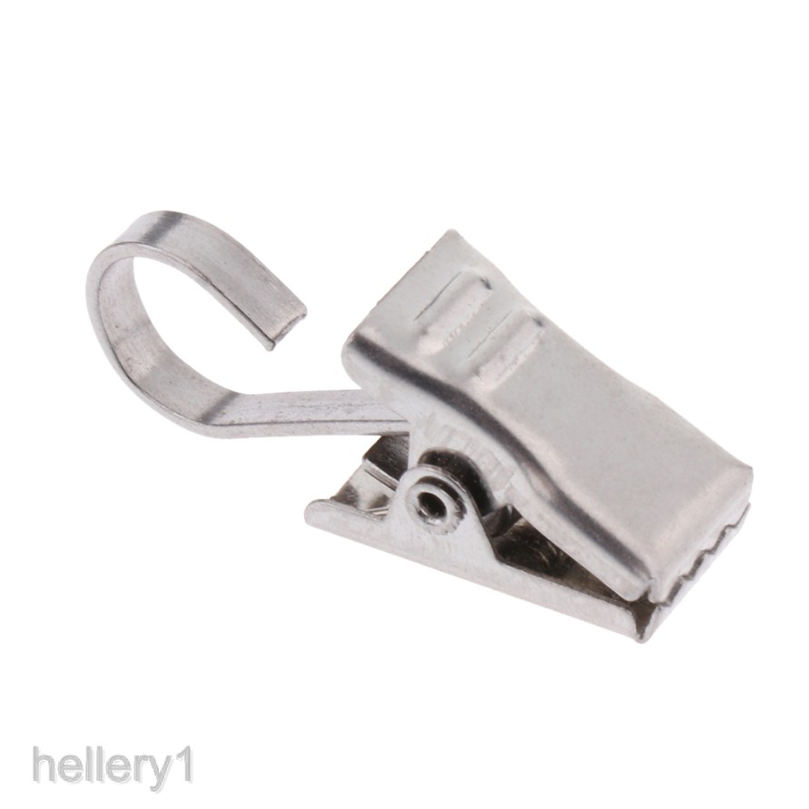 [Hellery1] Set 10 Kẹp Treo Rèm Chịu Được Sức Nặng Có Móc Lò Xo