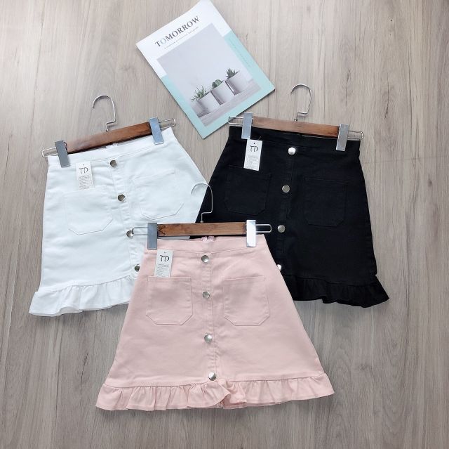 Chân váy kaki đuôi cá nút dễ thương ( Kèm hình thật) | BigBuy360 - bigbuy360.vn
