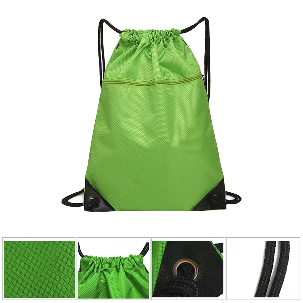 Balo dây rút bằng nylon chống thấm nước thiết kế tiện dụng cho tập gym / yoga