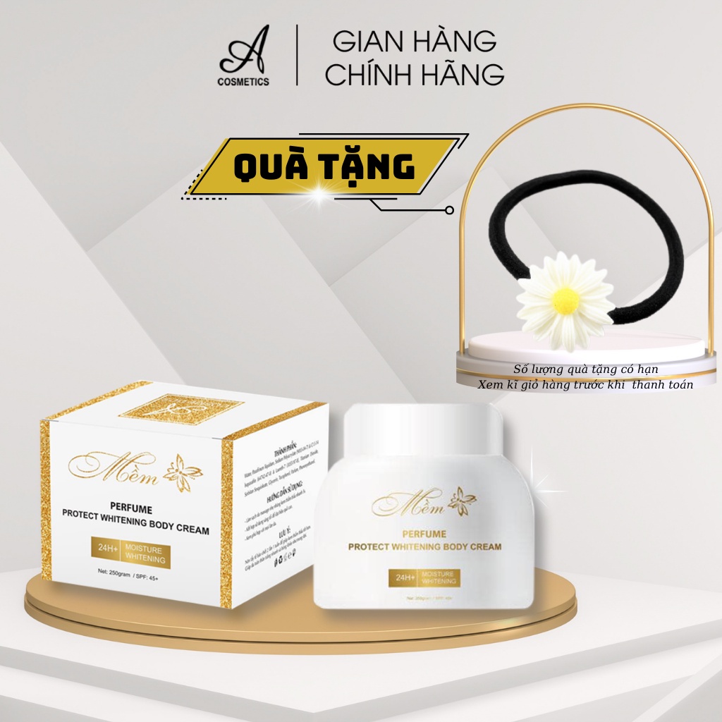 Kem body mềm dưỡng trắng da toàn thân A Cosmetics, hương nước hoa Pháp, dạng lotion 250g