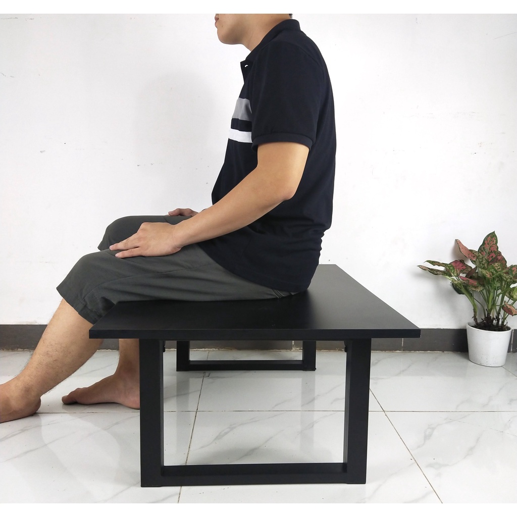 Bàn bệt gấp gọn chân sắt FUNA dùng làm việc hoặc bàn ăn, sắt hộp 30x30mm sơn tĩnh điện chống gỉ