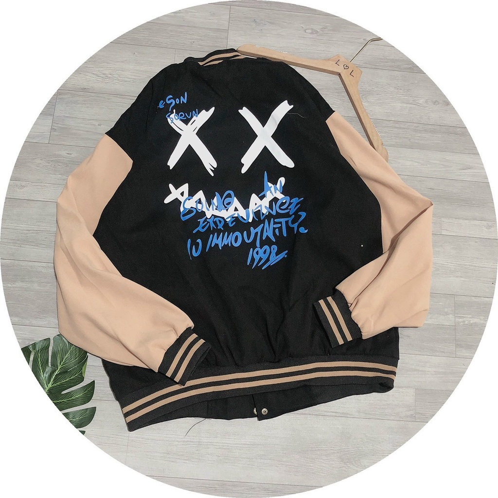 Áo Khoác Da Lộn XX Kiểu Bomber Unisex 2 lớp Lót dù- Nam Nữ Cặp Đôi Mặc Chống Nắng Và Lạnh