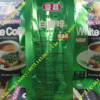 Cà phê Aik Cheong White Coffee hazelnut