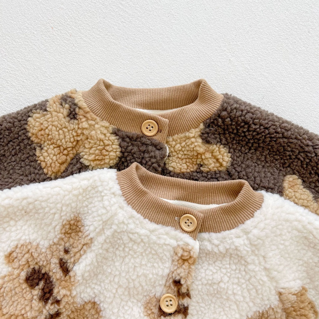 Áo liền quần dài tay giữ ấm mùa thu cho bé trai/bé gái sơ sinh