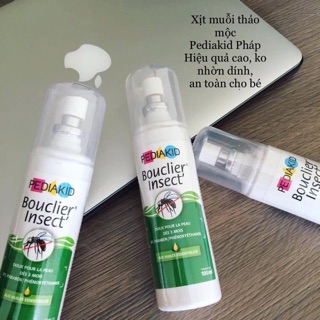 Xịt muỗi thảo mộc Organic Pedia Kid Pháp
