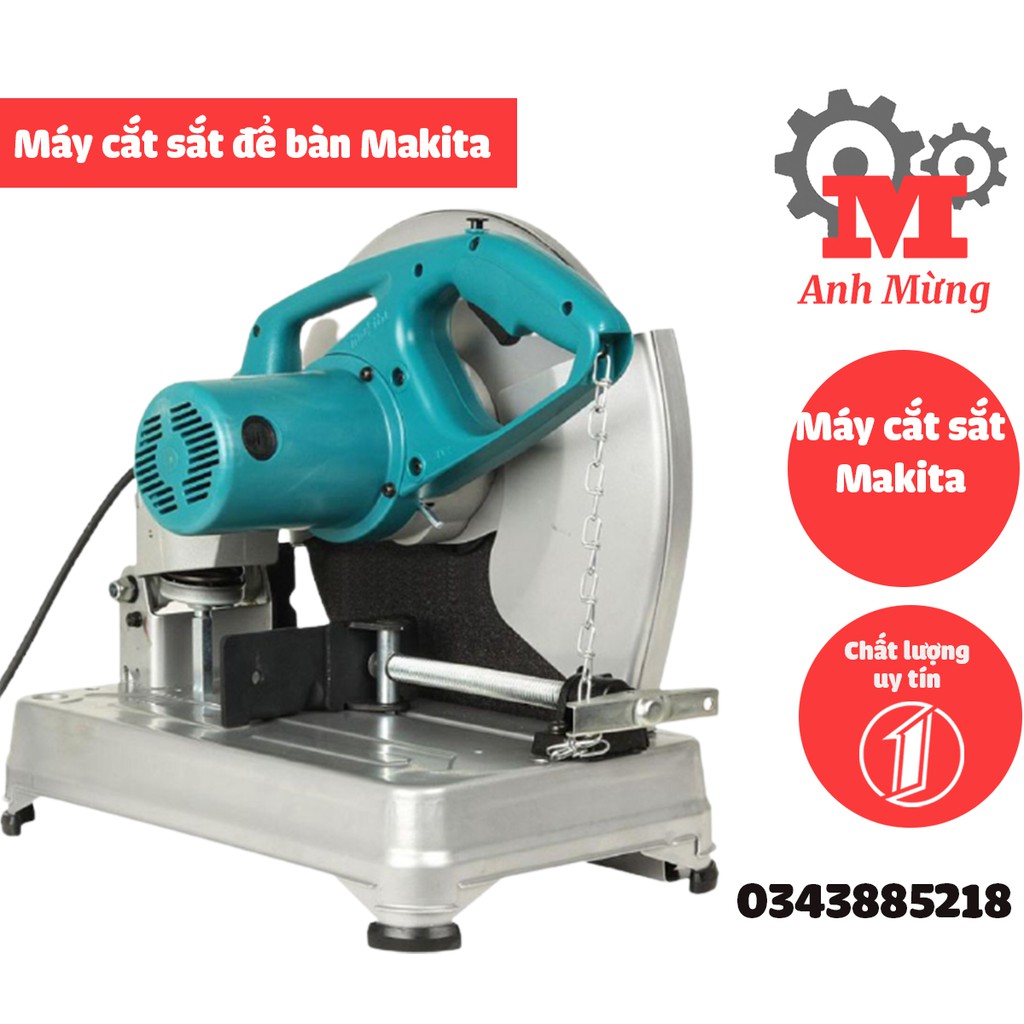 Máy cắt sắt bàn Makita D355 Liên doanh Nhật Bản, mũi cắt chống gỉ sét