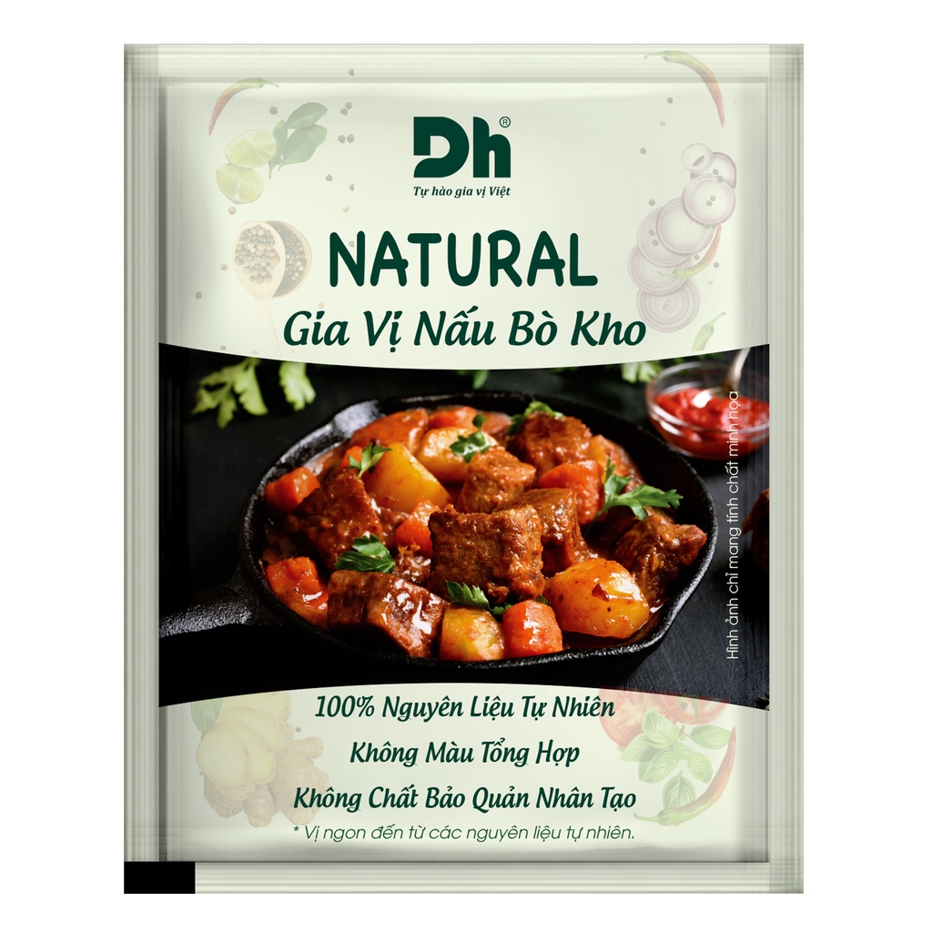 Bột gia vị ngũ vị hương Natural ướp thịt nêm sẵn thành phần tự nhiên gói 10gr - Foodplus