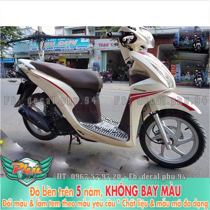 Tem rời Vision xe trắng chỉ đỏ 2 -1