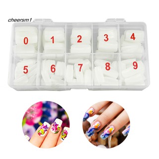 [Hàng mới về] Set 500 móng tay giả chưa trang trí dùng làm móng chuyên nghiệp