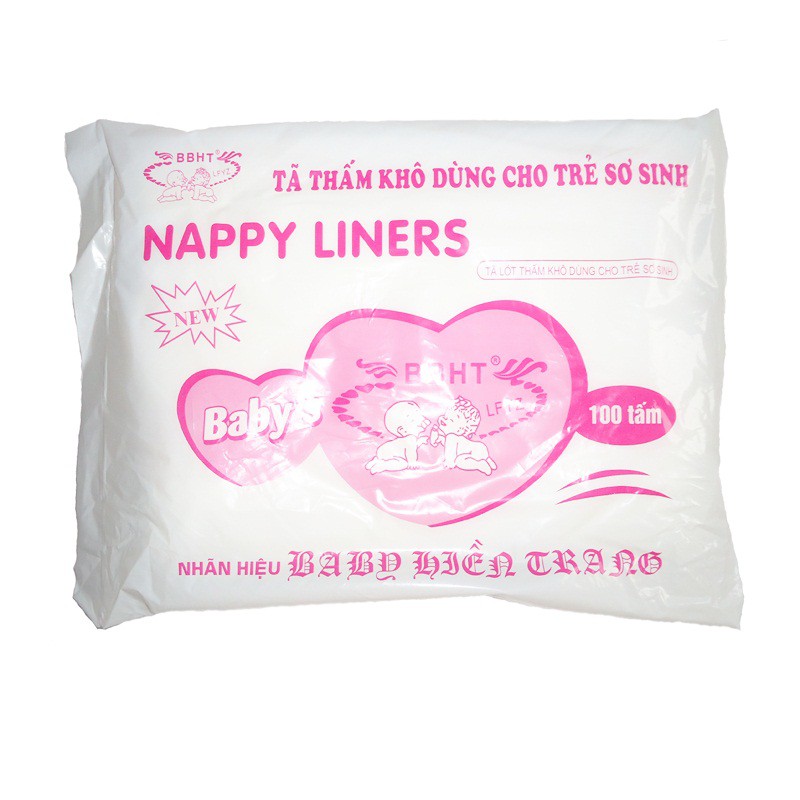 Giấy lót, miếng lót Hiền Trang, gói trắng 100 miếng