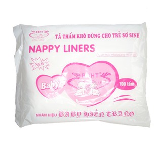 Giấy lót, miếng lót Hiền Trang, gói trắng 100 miếng