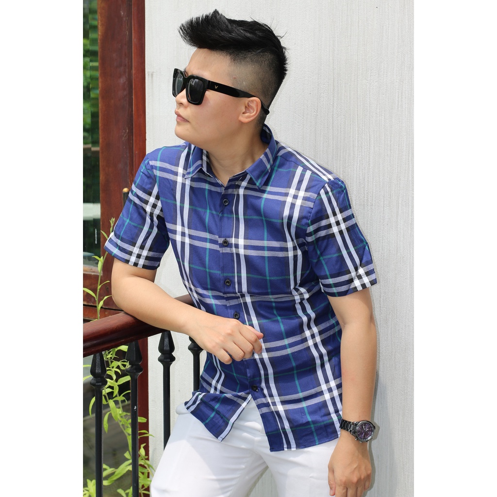 Áo sơ mi BBR cao cấp - Chất liệu BBR dày dặn, mềm mịn, thấm hút mồ hôi, form trẻ trung