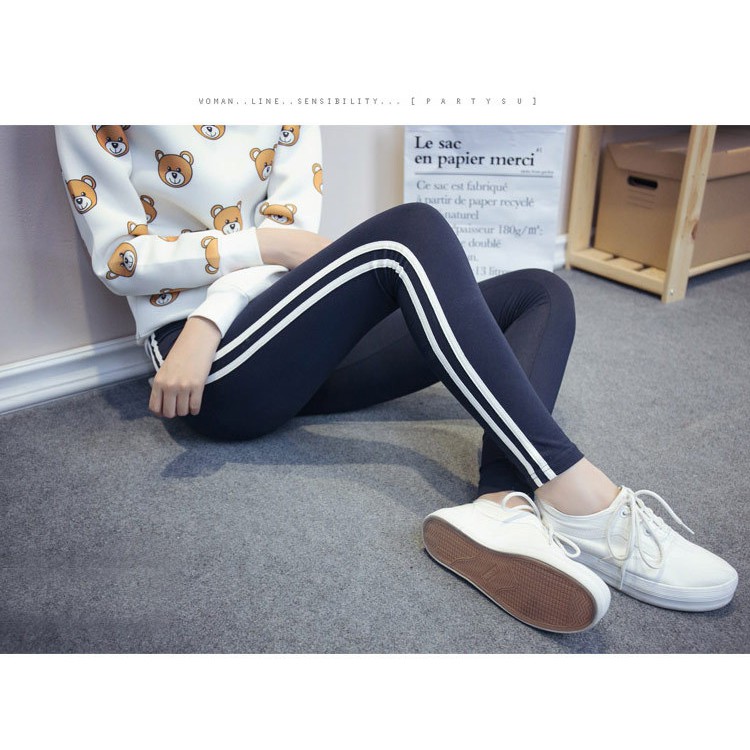 Quần Legging Phối Sọc Năng Động | BigBuy360 - bigbuy360.vn