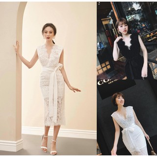 ĐẦM REN BODY THIẾT KẾ CỘT NƠ EO