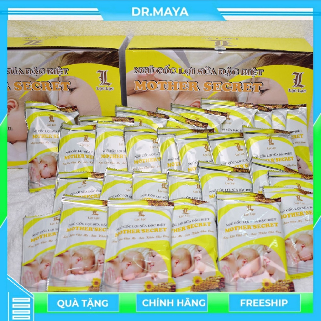 Ngũ cốc lợi sữa Lạc Lạc (hộp 30 gói - 15g/gói) giúp mẹ nhiều sữa, cải thiện chất lượng sữa
