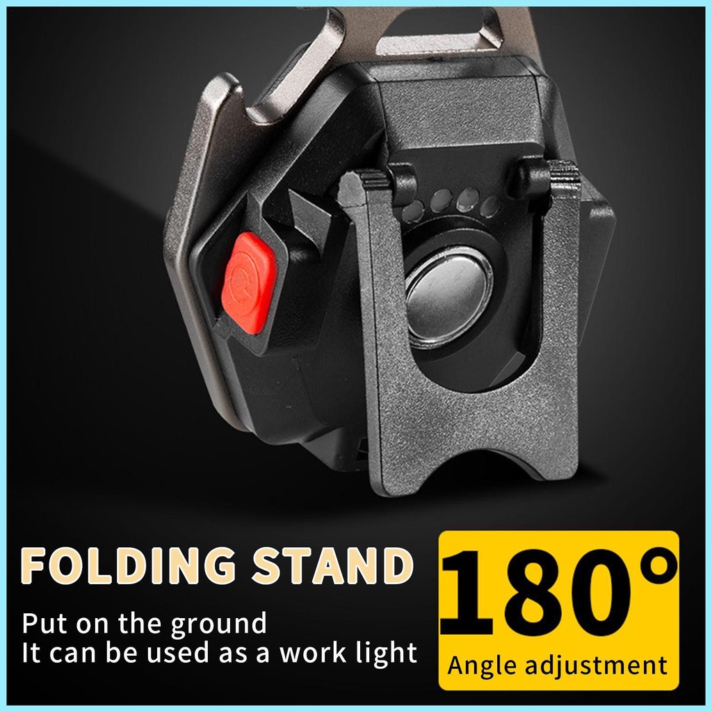 Móc Khóa Gắn Đèn LED 500Lm Có Thể Gấp Gọn Tiện Dụng