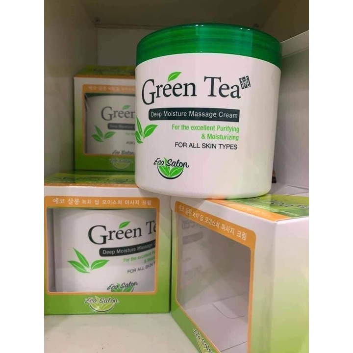 Kem massage green tea, massage mặt trà xanh green tea