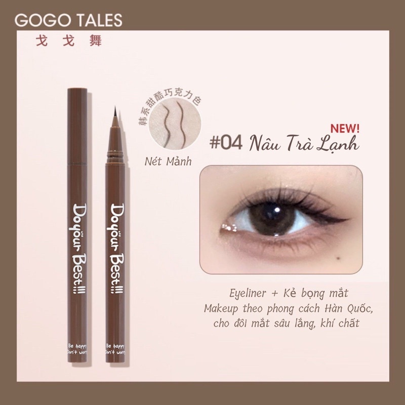 Bút Kẻ Bọng Mắt GOGO TALES Lying Silkworm Eyeliner