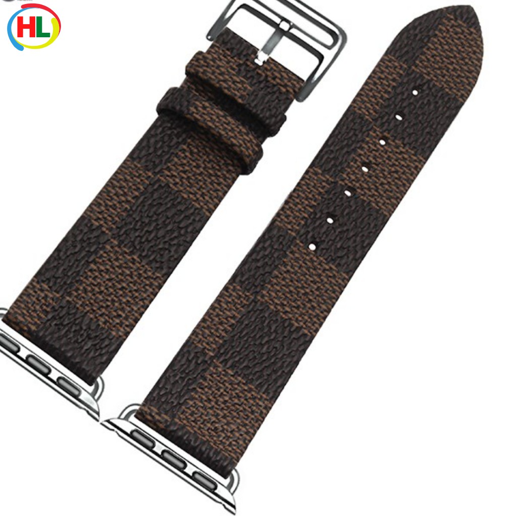 Dây Da Hiệu LV Cao cấp  Apple Watch - Phụ kiện Hoàng Long