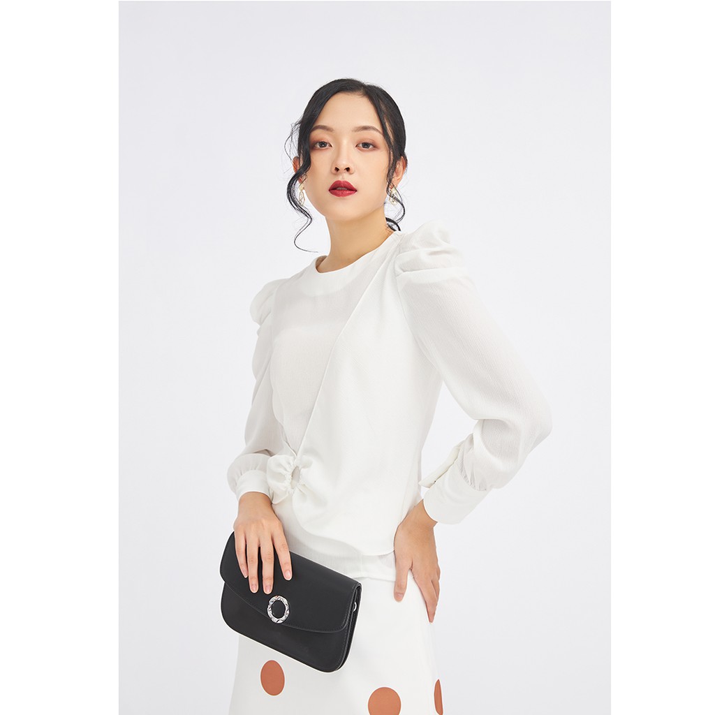[Mã WABRM50 giảm 15% đơn 99k] Áo sơmi dài tay nhún tròn eo ASA0878 - 20Again | BigBuy360 - bigbuy360.vn