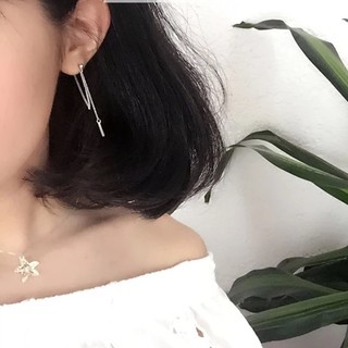 bông tai dây xích lồng thanh