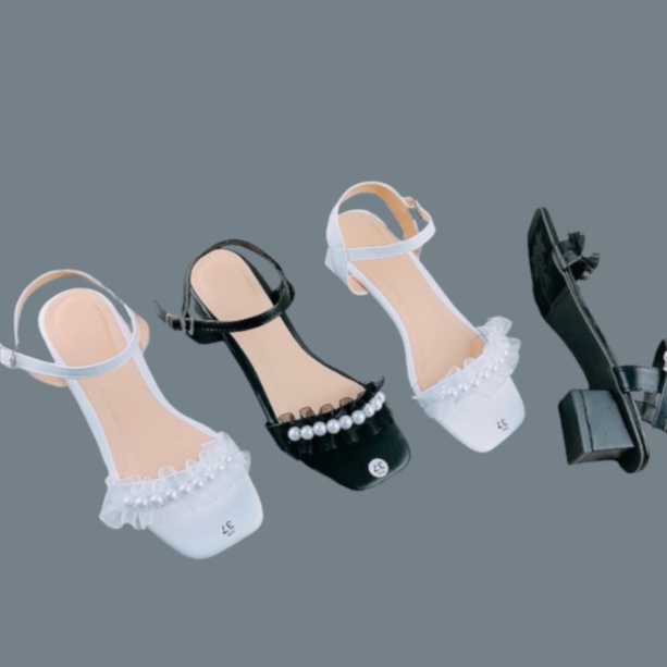 Sandall quai ngọc 4,5cm - V23