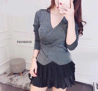 ÁO LEN NHŨ BẮT CHÉO TAY DÀI MS13029