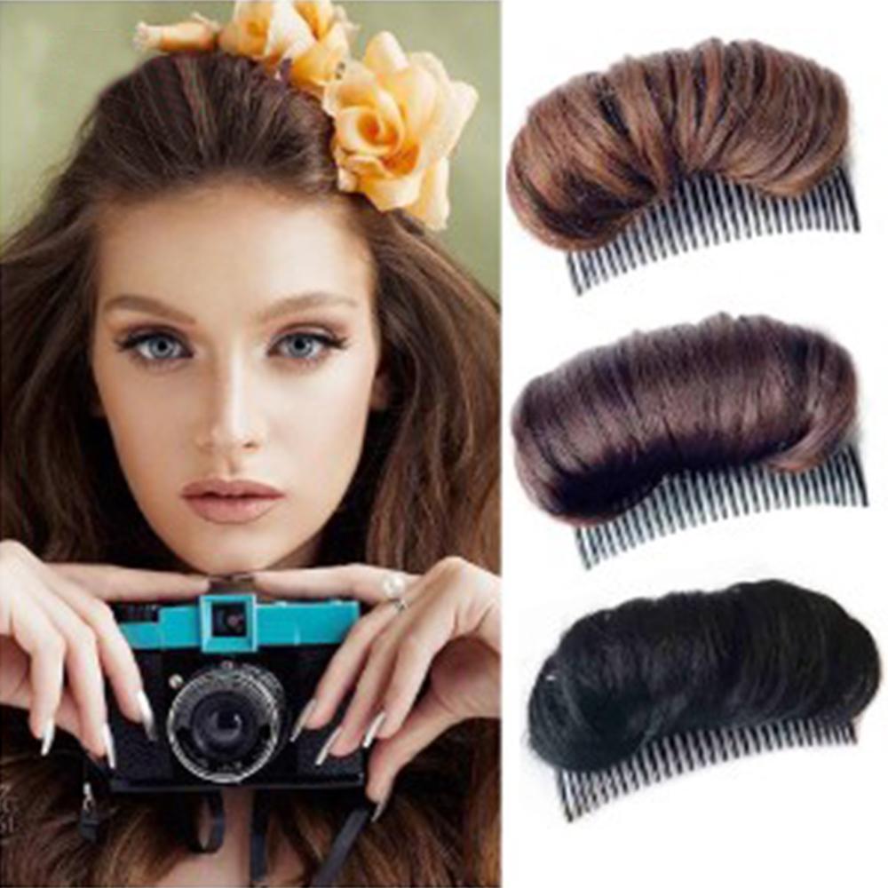 [Hàng mới về] Tóc giả làm phồng tóc dạng lược cài tùy chọn màu sắc cho nữ
