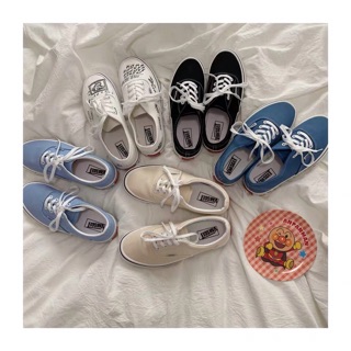 Giày ulzzang dáng vans có ảnh thật (SẴN BLUE 40)